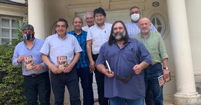 Evo Morales reunió a los líderes de las tres centrales obreras para celebrar su regreso a Bolivia