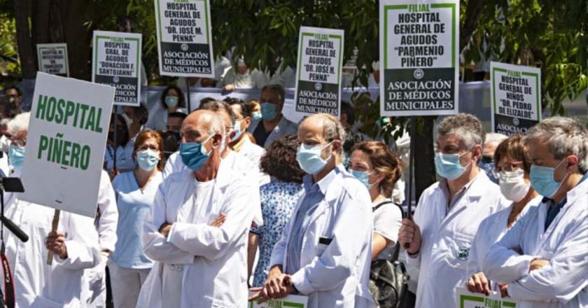 Paran los médicos porteños y amagan con una huelga indeterminada en rechazo al 15% de aumento que fijó Larreta