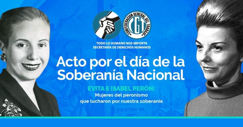 Polémica porque el revisionismo de la CGT «puso en pie de igualdad» a Evita con Estela Martínez